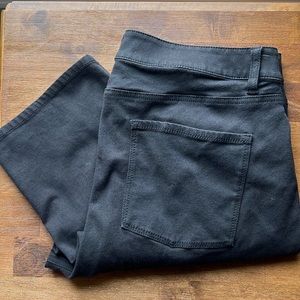 L.L. Bean classic fit black jeans size 14